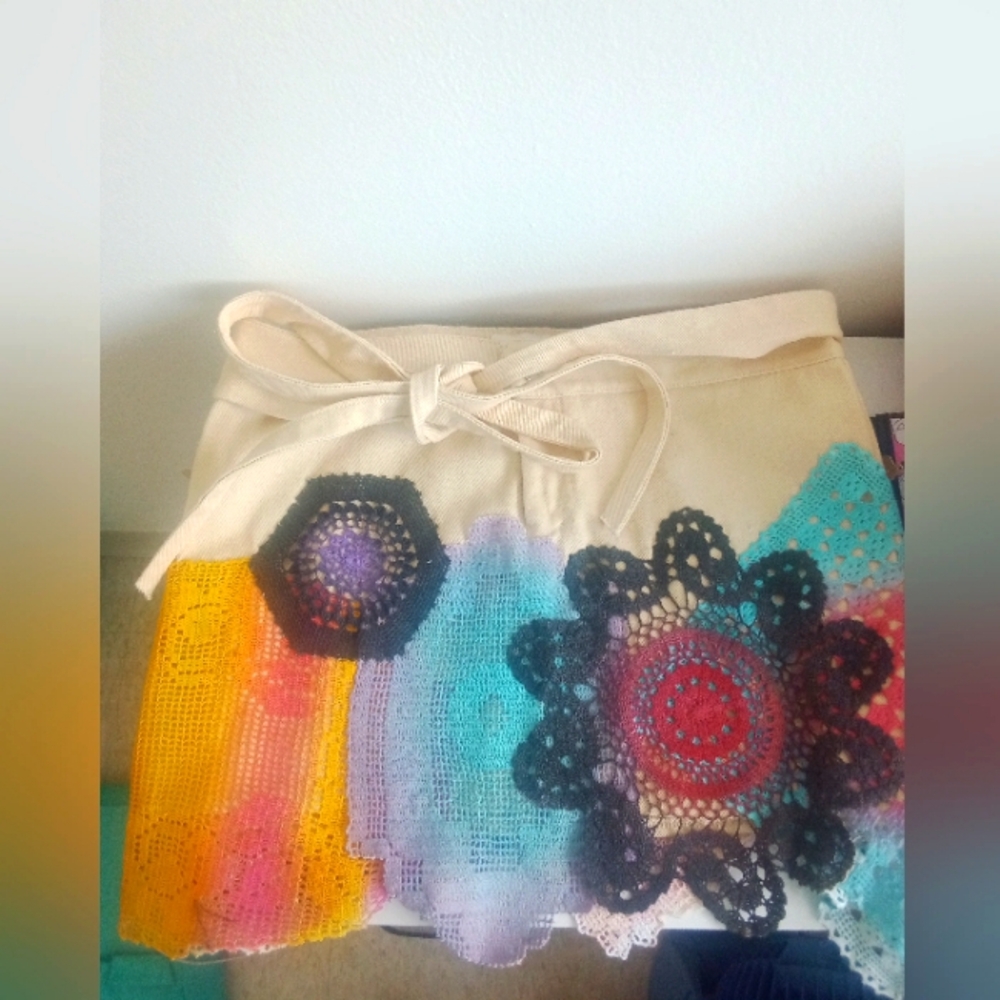 Lirika Matoshi Rare Patchwork Colorful Skirt S